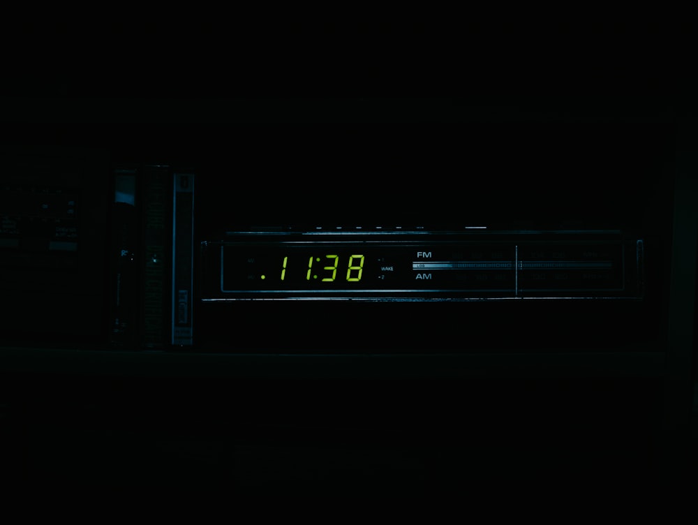 a clock that is on in the dark