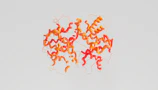 3D protein structure model used for in silico drug discovery and molecular analysis.