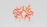 A complex, colorful molecular structure featuring a series of interconnected, swirling ribbons in red and orange hues against a light gray background. The ribbons curve and intertwine in a symmetrical pattern, resembling a detailed scientific illustration.