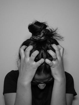 stressed woman sick and tired