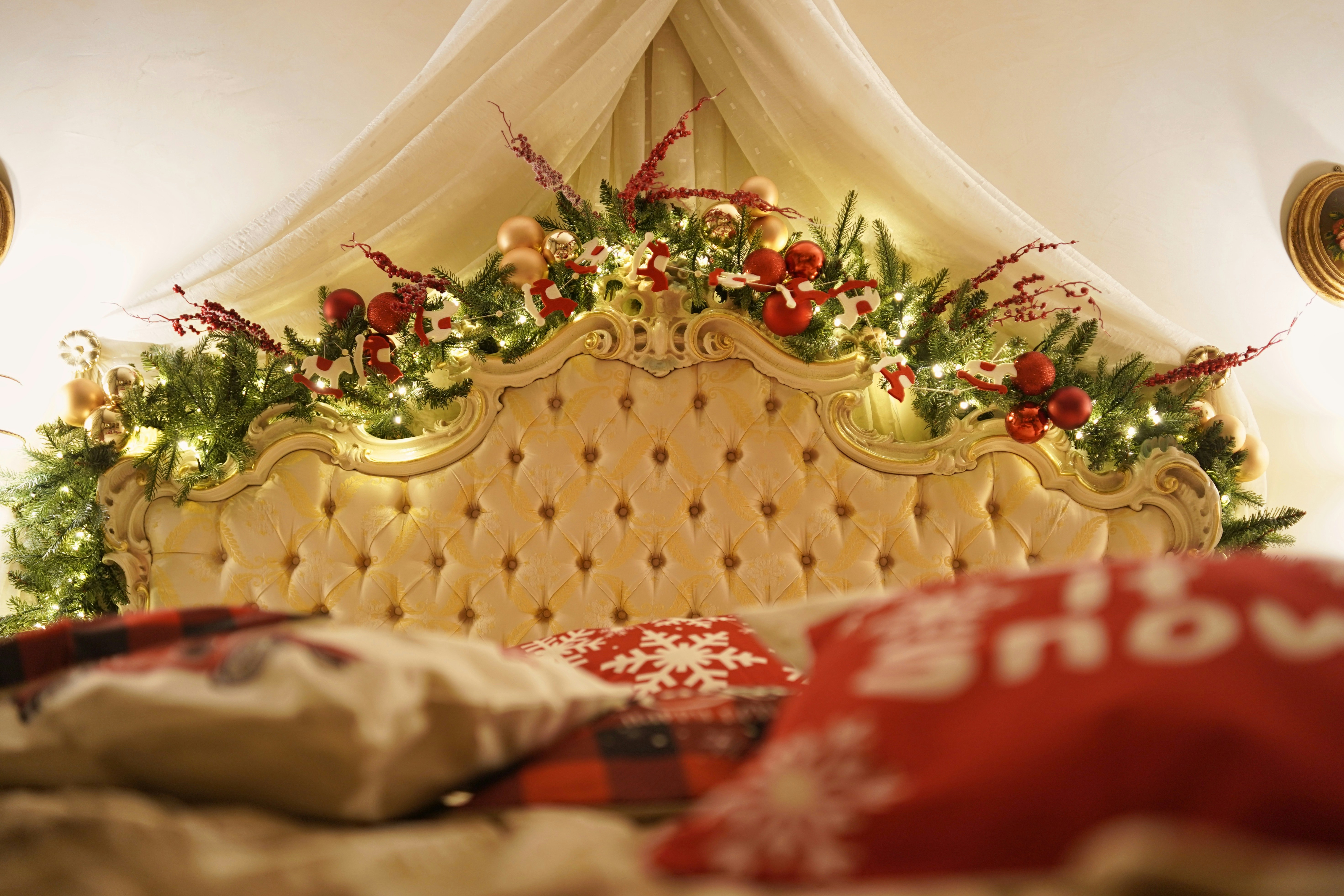 Holiday Decorations Under A Bed