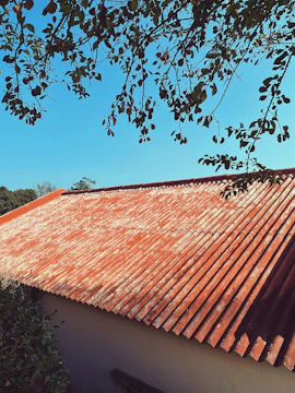Limpeza de telhas com remoção de musgos e sujidade, restaurando o aspecto original.
