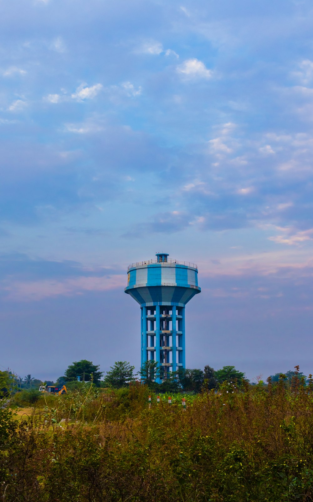 a tall tower with a sky background