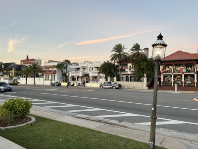 A scenic street view showcasing vibrant homes.