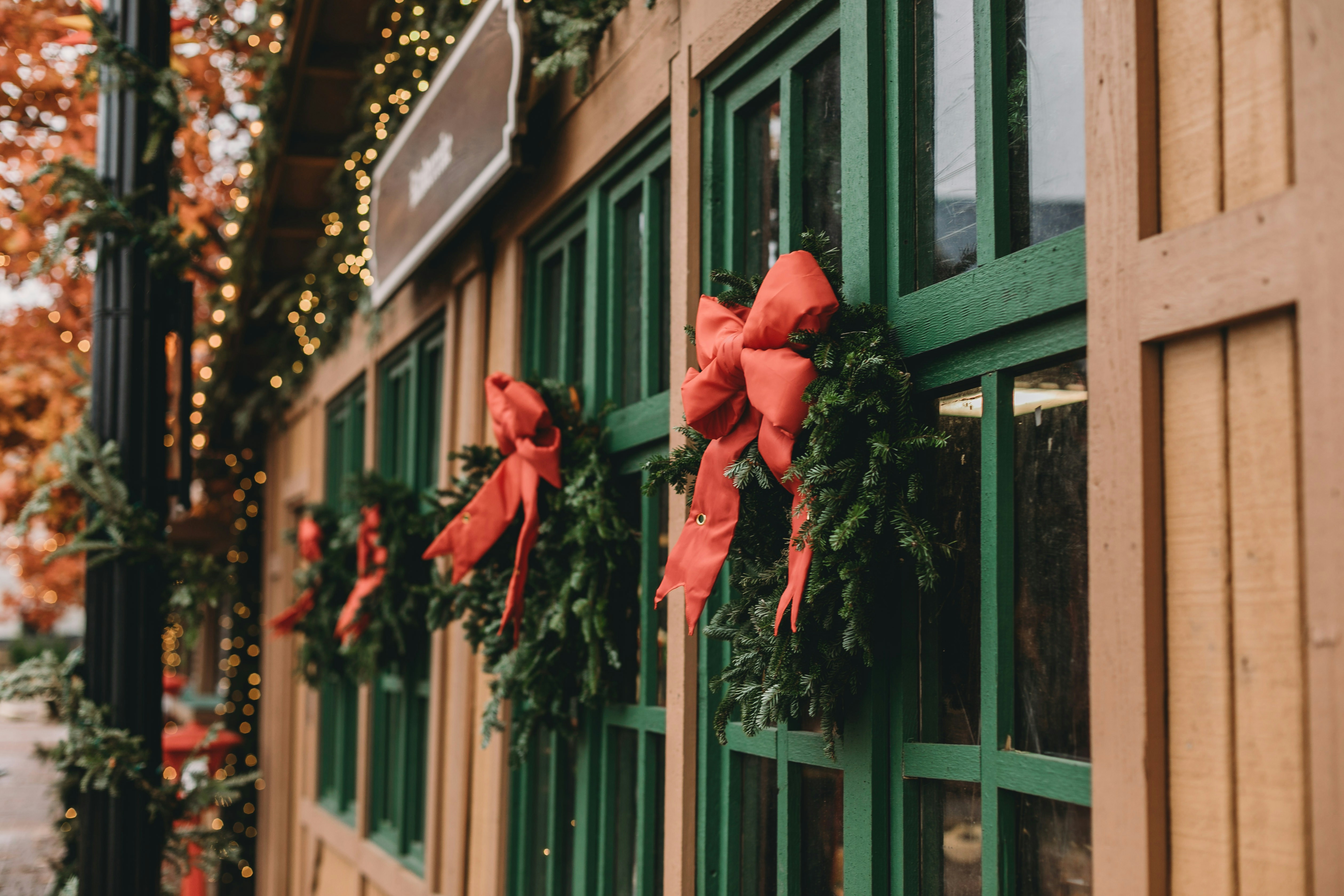 Wreaths at the Carmel Christkindlmarkt