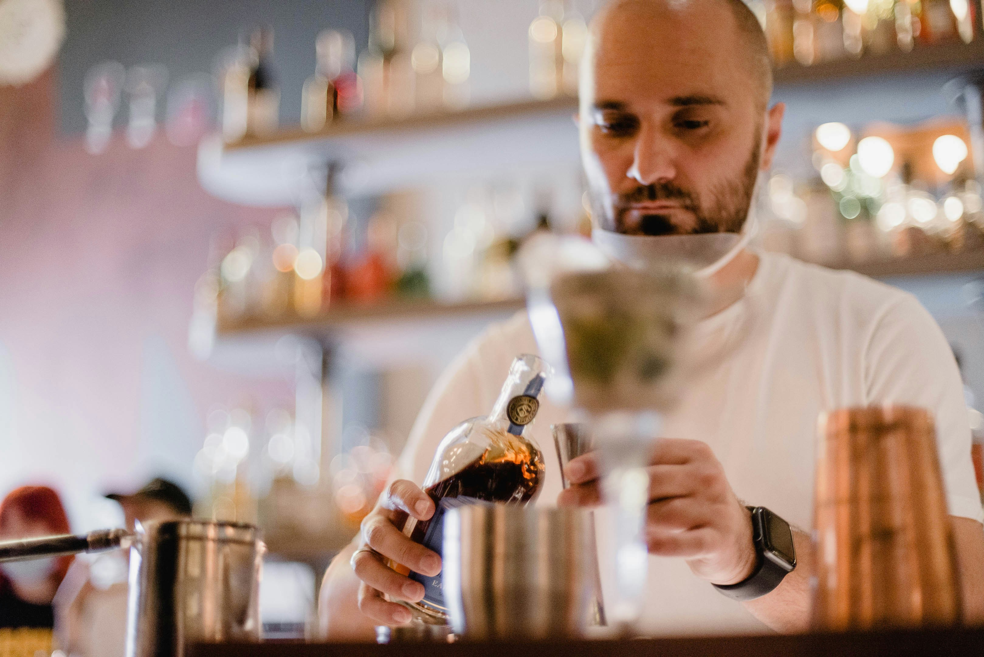 Pouring a drink