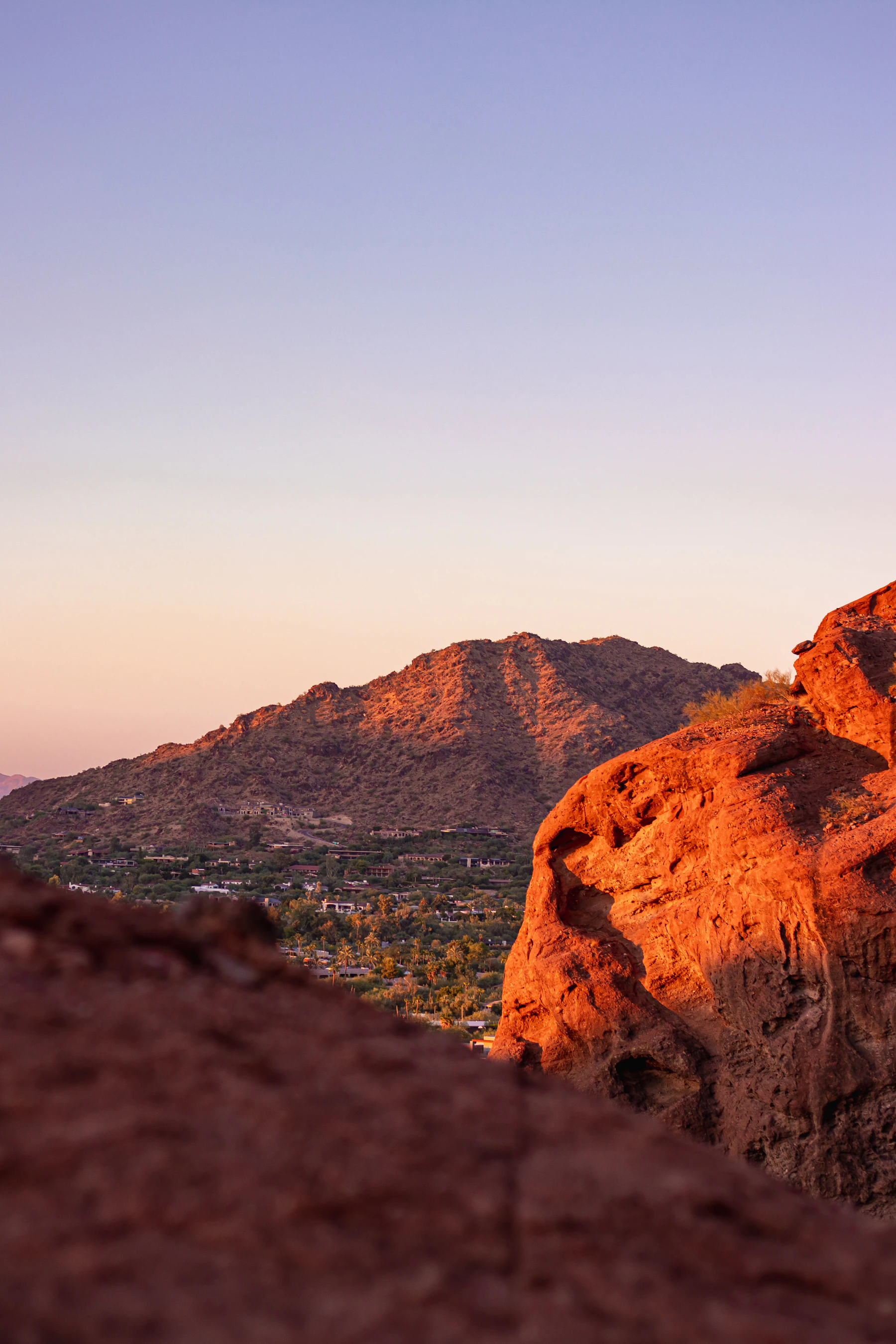 Sonoran Desert mountains overlooking Scottsdale, Arizona