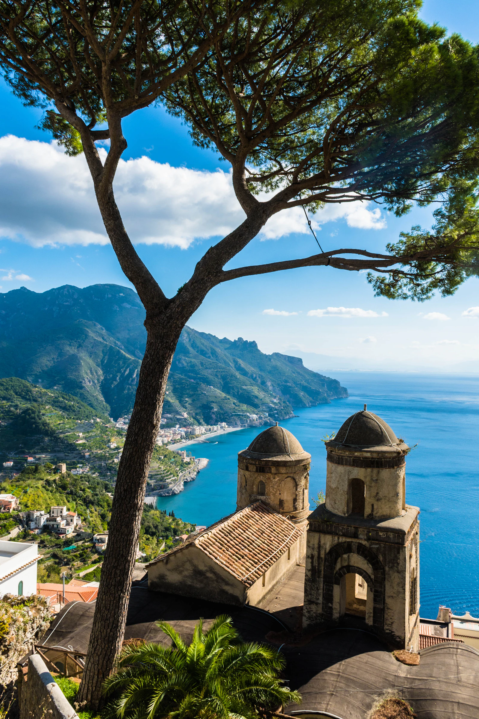 The belvedere of Ravello above the Amalfi Coast