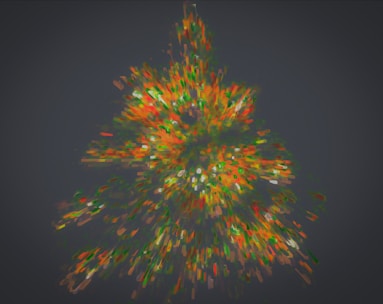 An abstract representation of quantum computing concepts with vibrant colors and dynamic patterns.