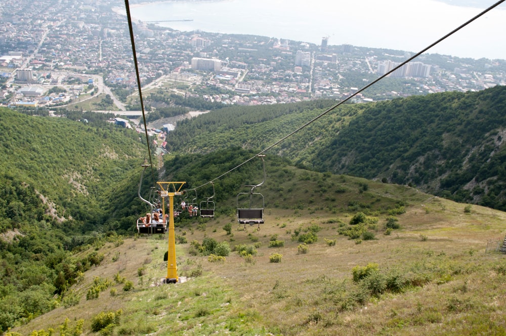 a view of a city from the top of a mountain