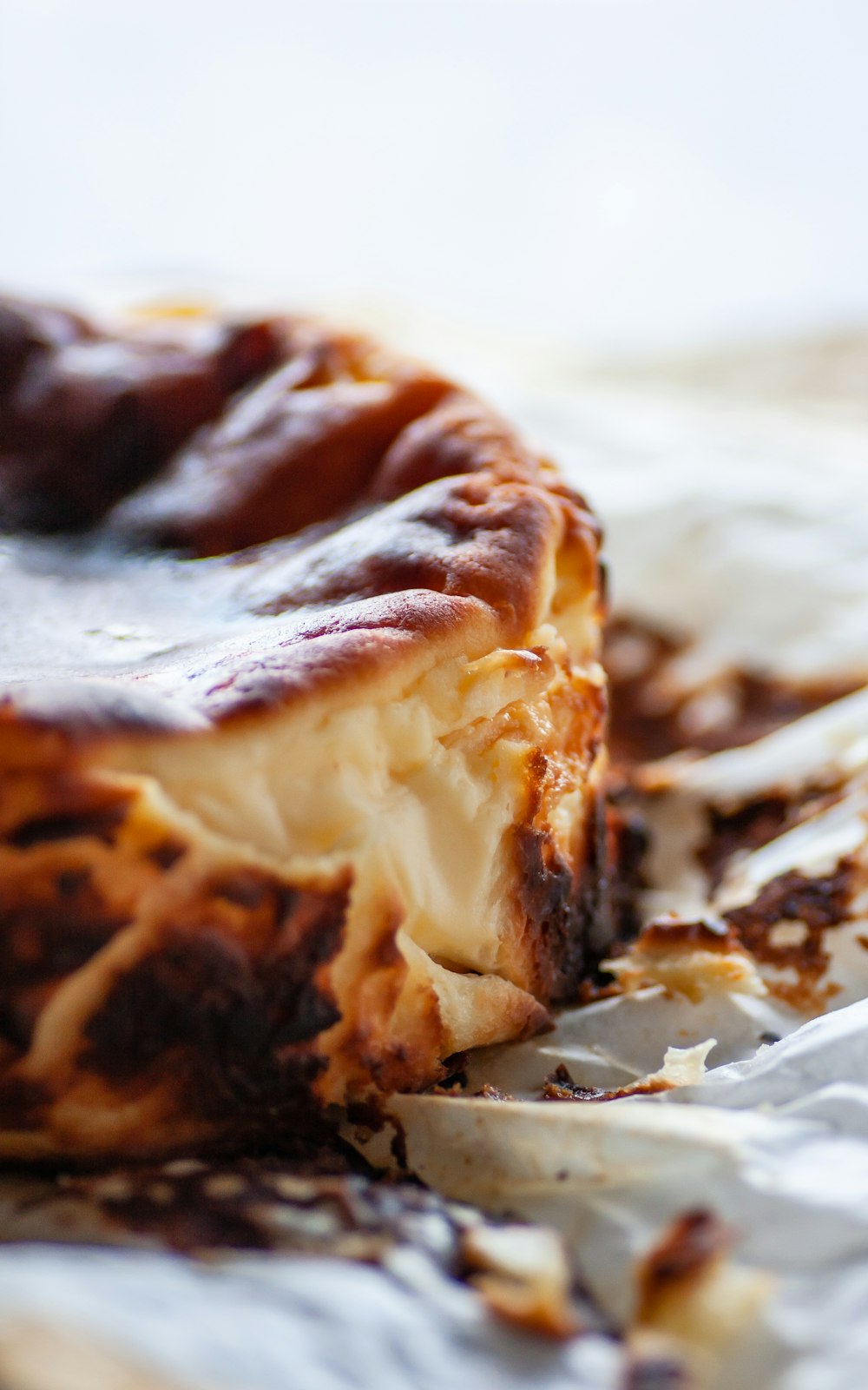 a close up of a piece of food on a piece of foil