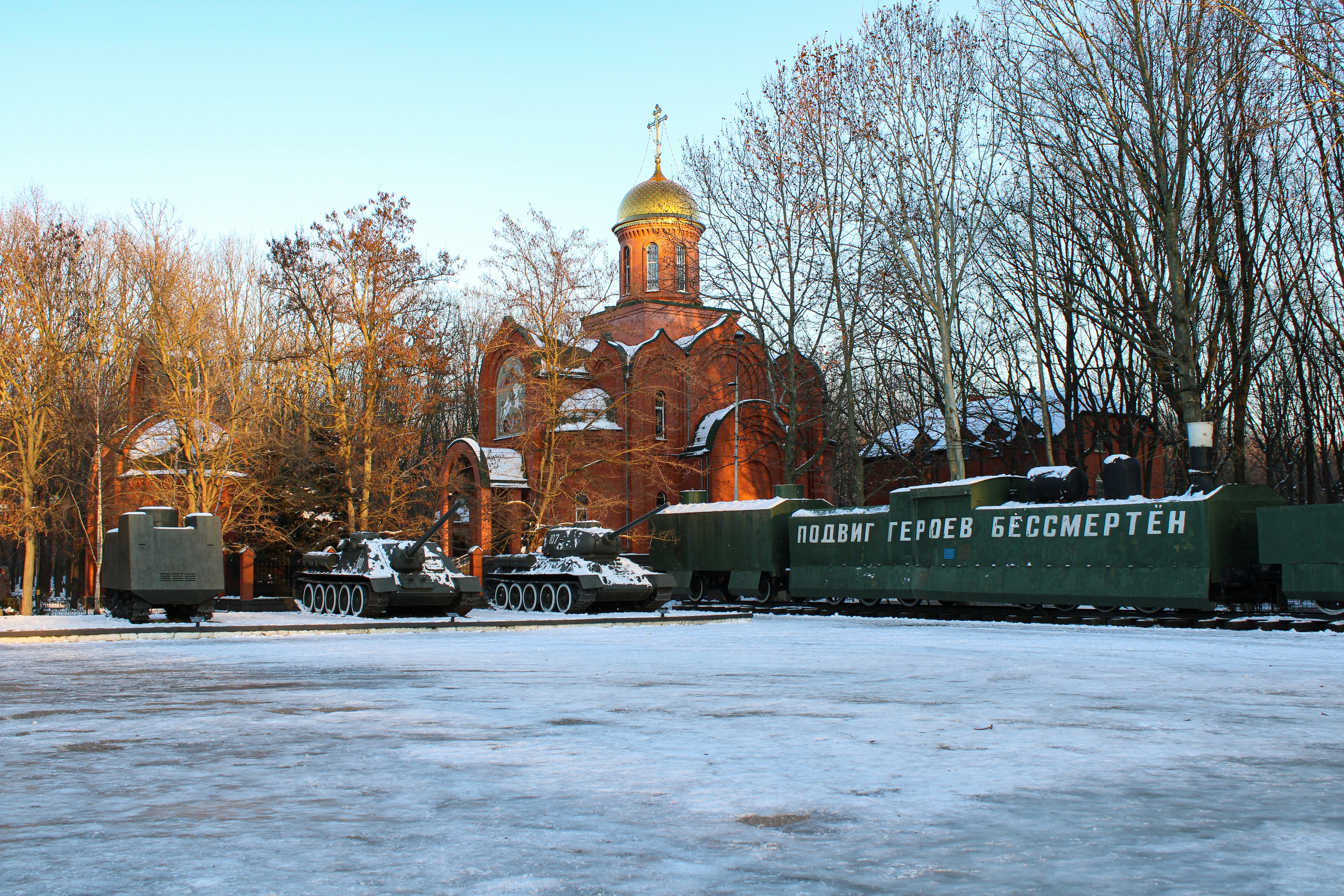 Church in a historical place