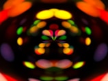 A colorful display of AI-generated video clips in an abstract format.