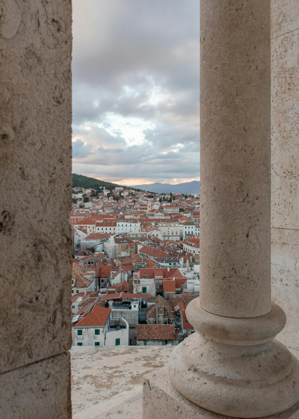 a view of a city from a tower