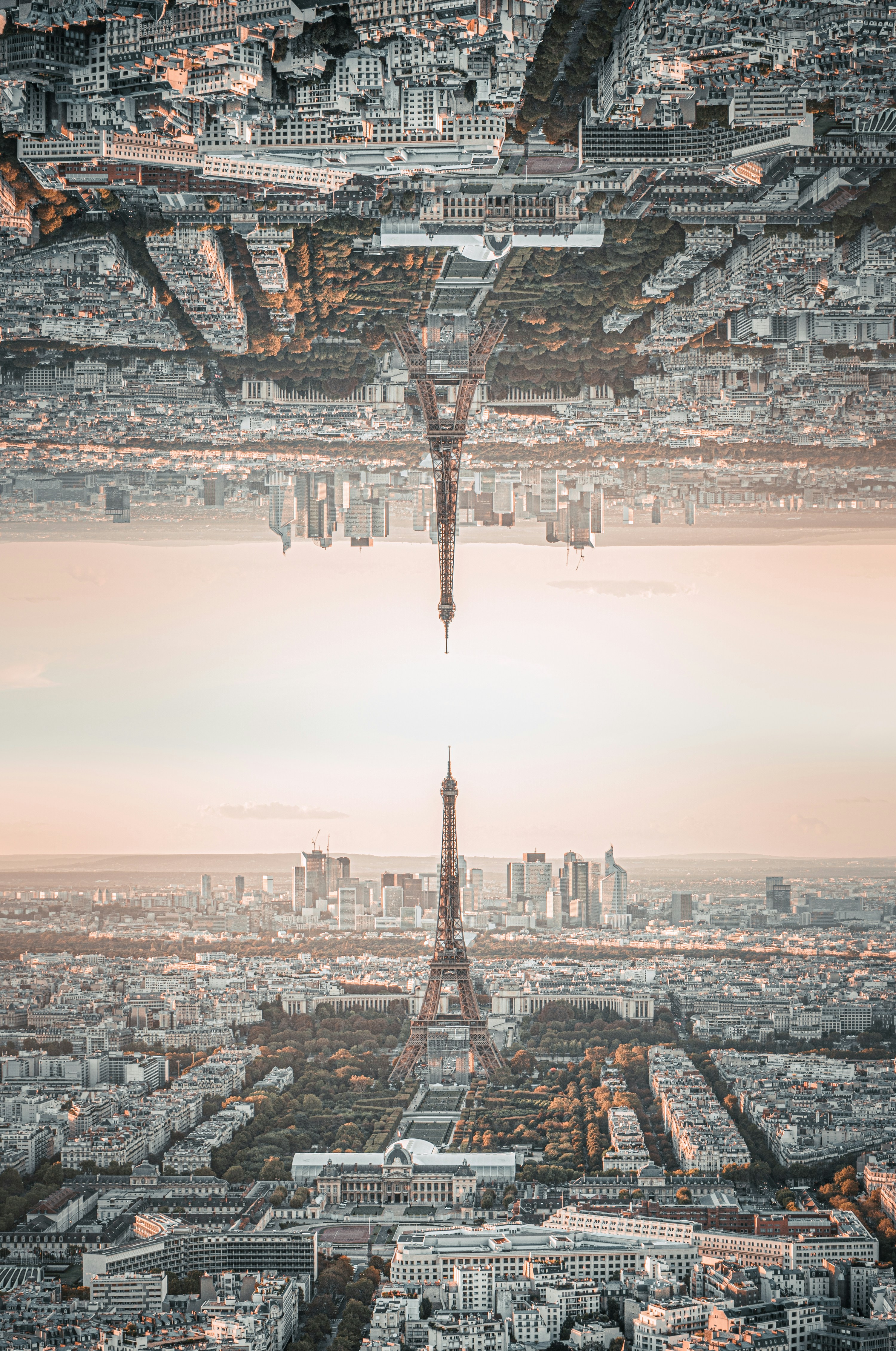 the eiffel tower towering over the city of paris