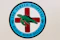 a turtle hospital sign with a red cross on it