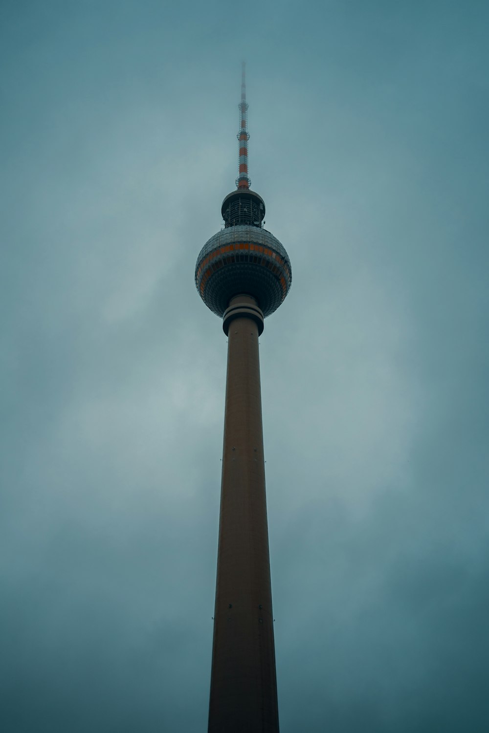 a tall tower with a sky background