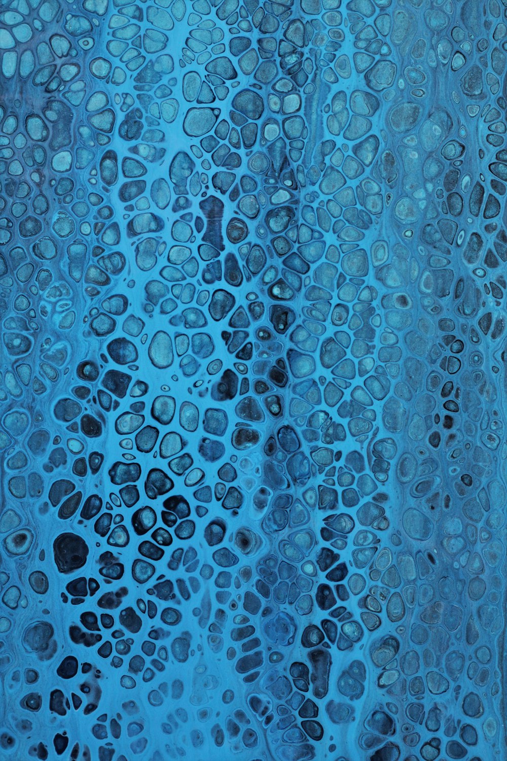 a blue background with lots of bubbles on it