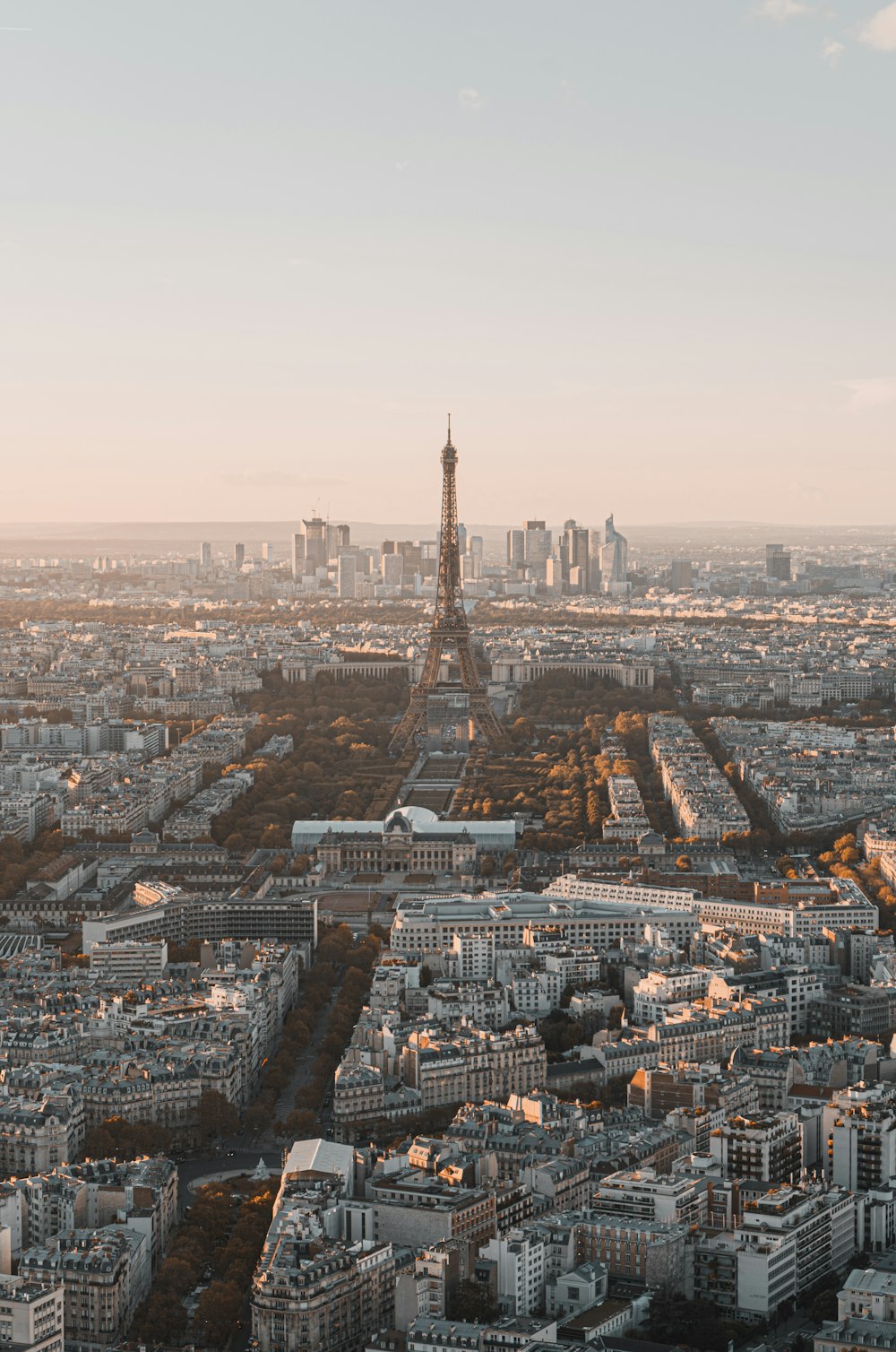 the eiffel tower towering over the city of paris