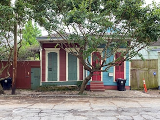 Before-and-after shots of a charming house transformed from rundown to refreshed.