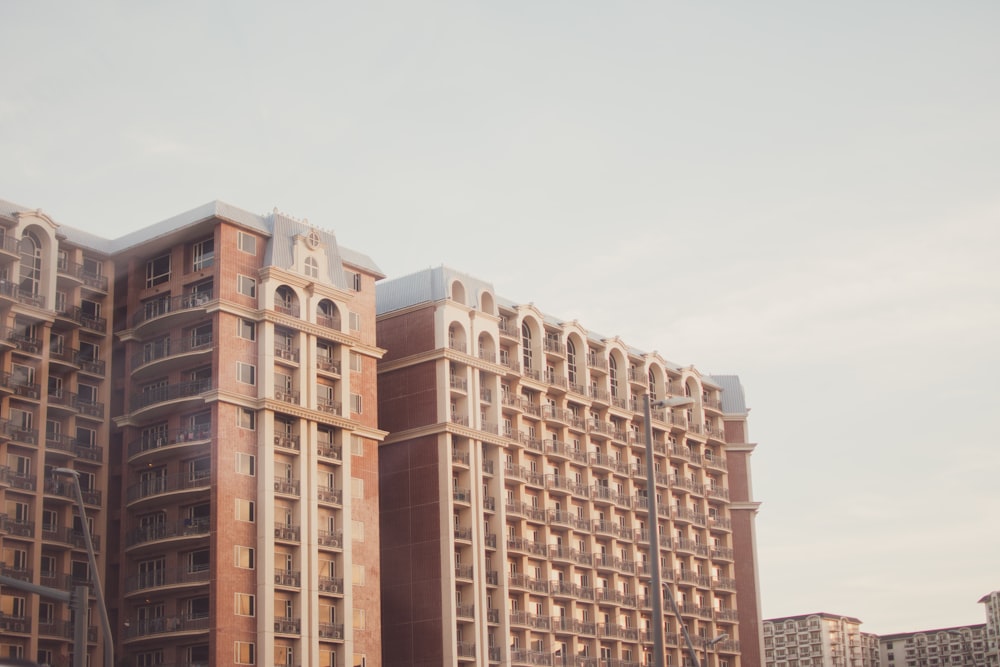 a large building with many windows and balconies