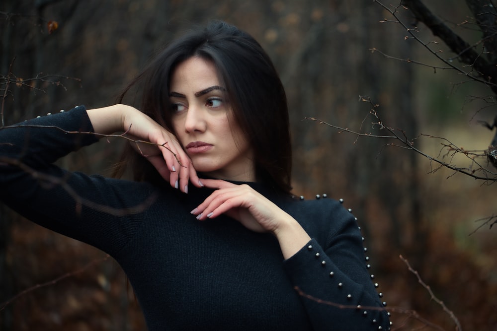 a woman posing for a picture