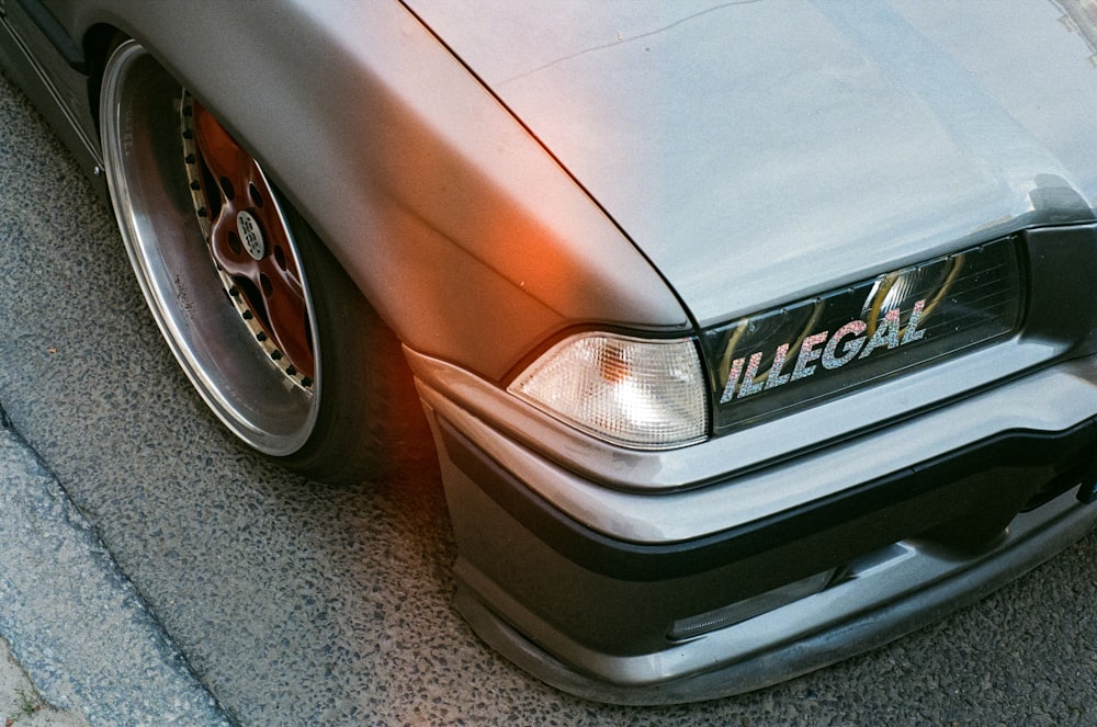 a car parked on the side of the road