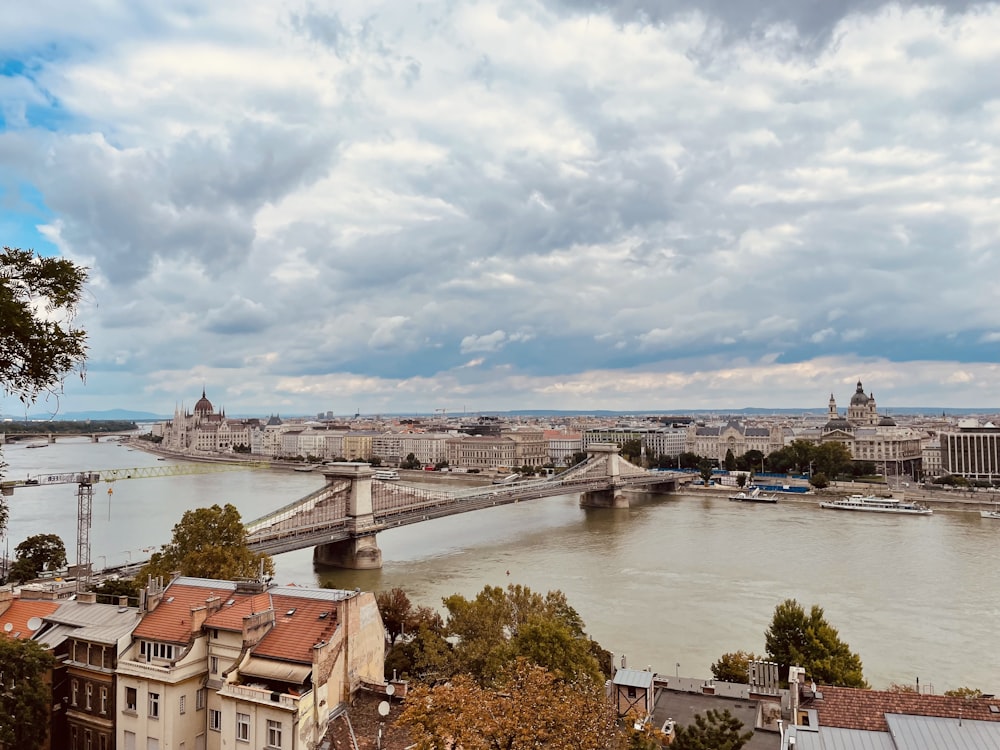 a view of a bridge over a river