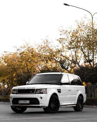 a white range rover sport on car tyres sold at the tyrepublic tire shop in nigeria