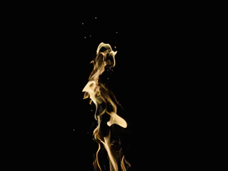 An abstract digital flame composed of intertwining light strands, symbolizing the trifold flame at the heart of kalishiva nova llc.