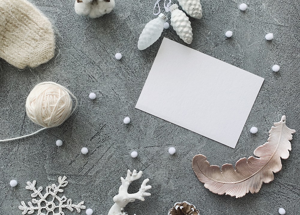 a table topped with lots of different types of christmas decorations