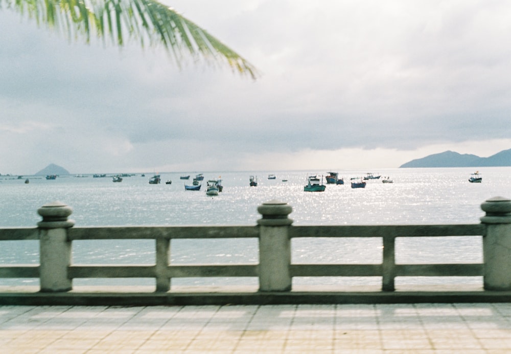 a large body of water with boats in it