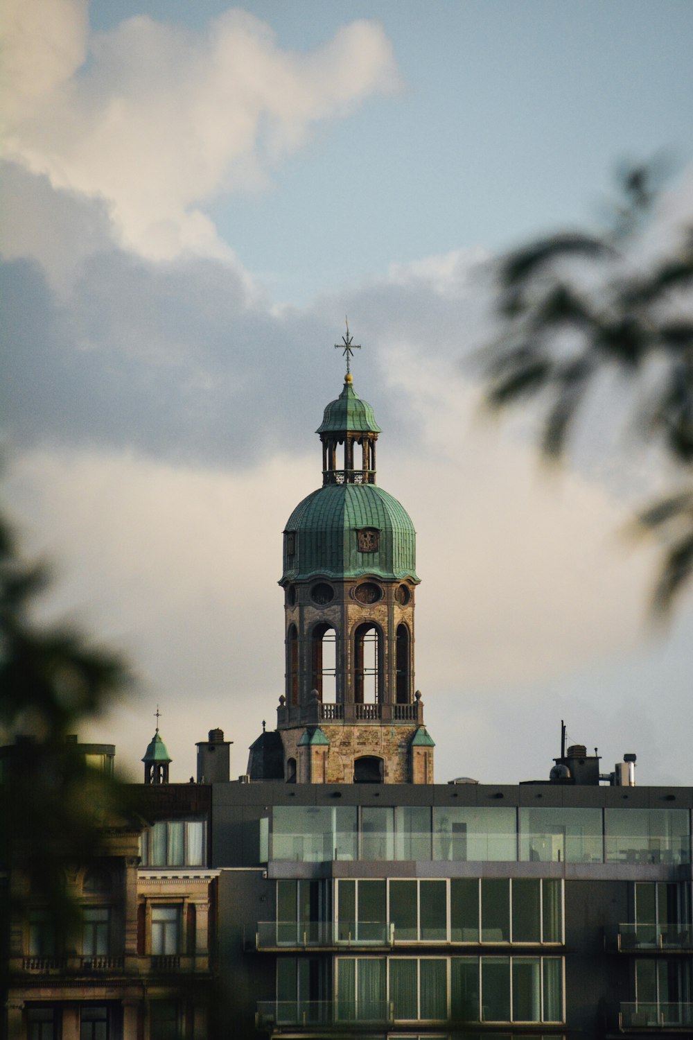 a tall building with a clock on the top of it