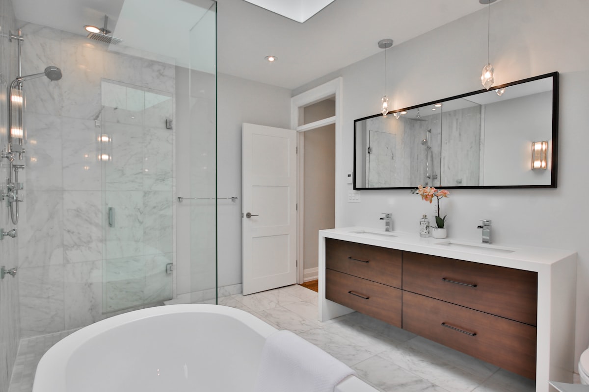 Spa-Like Bathroom with Freestanding Tub