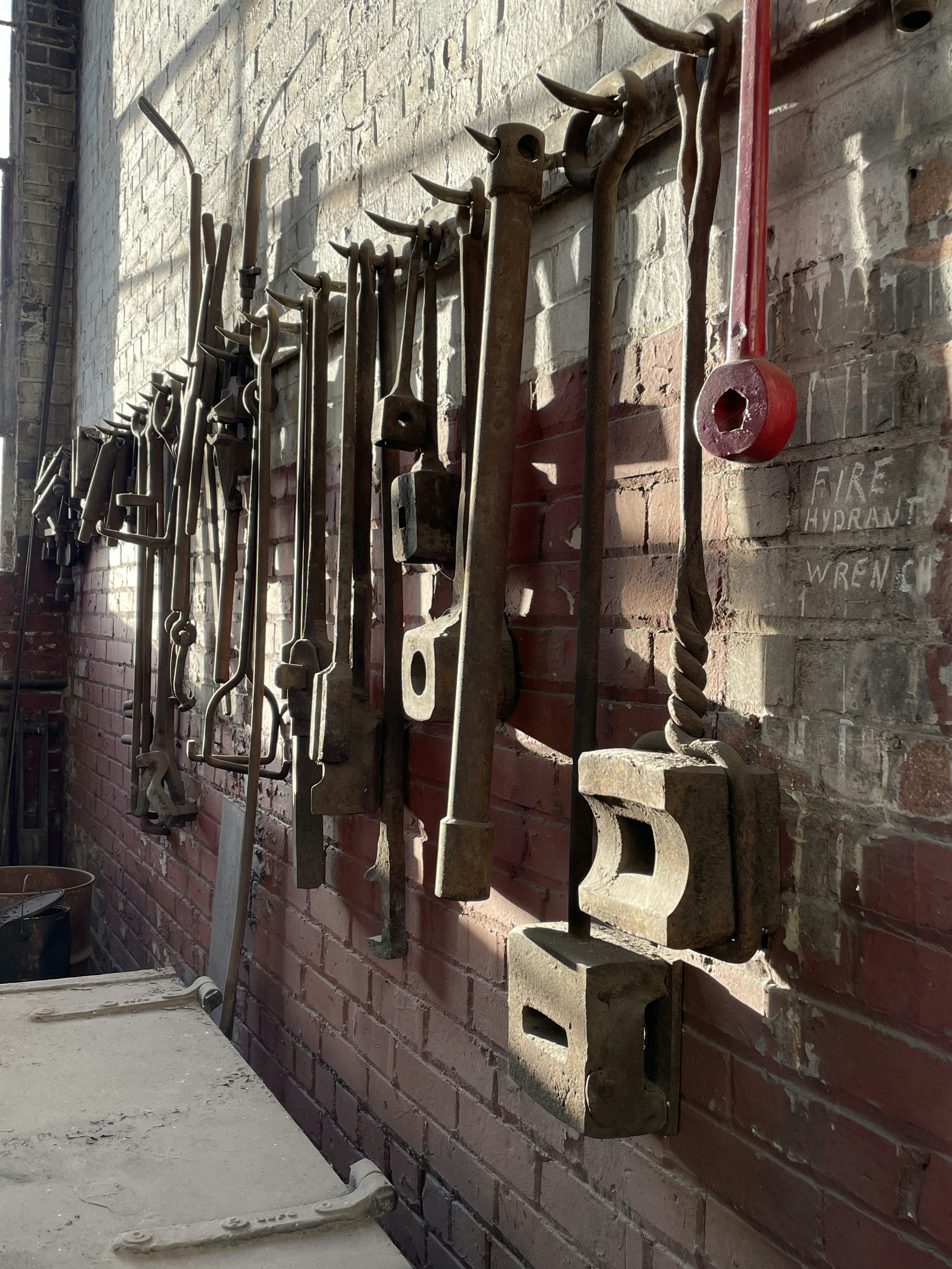 a close up of a brick building
