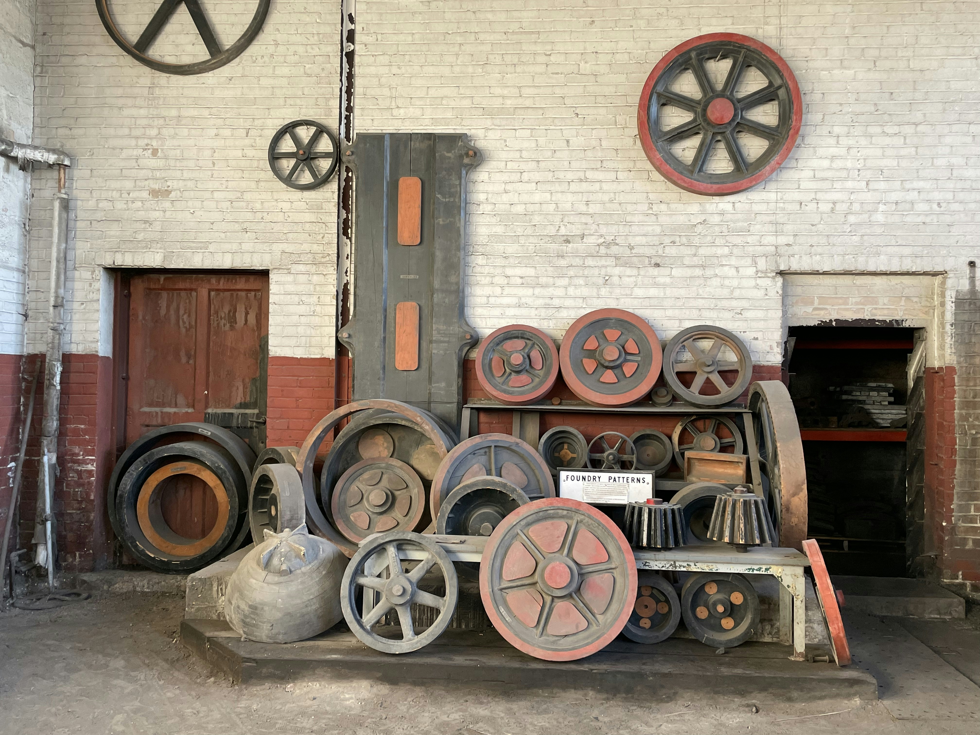 a truck is parked in front of a building