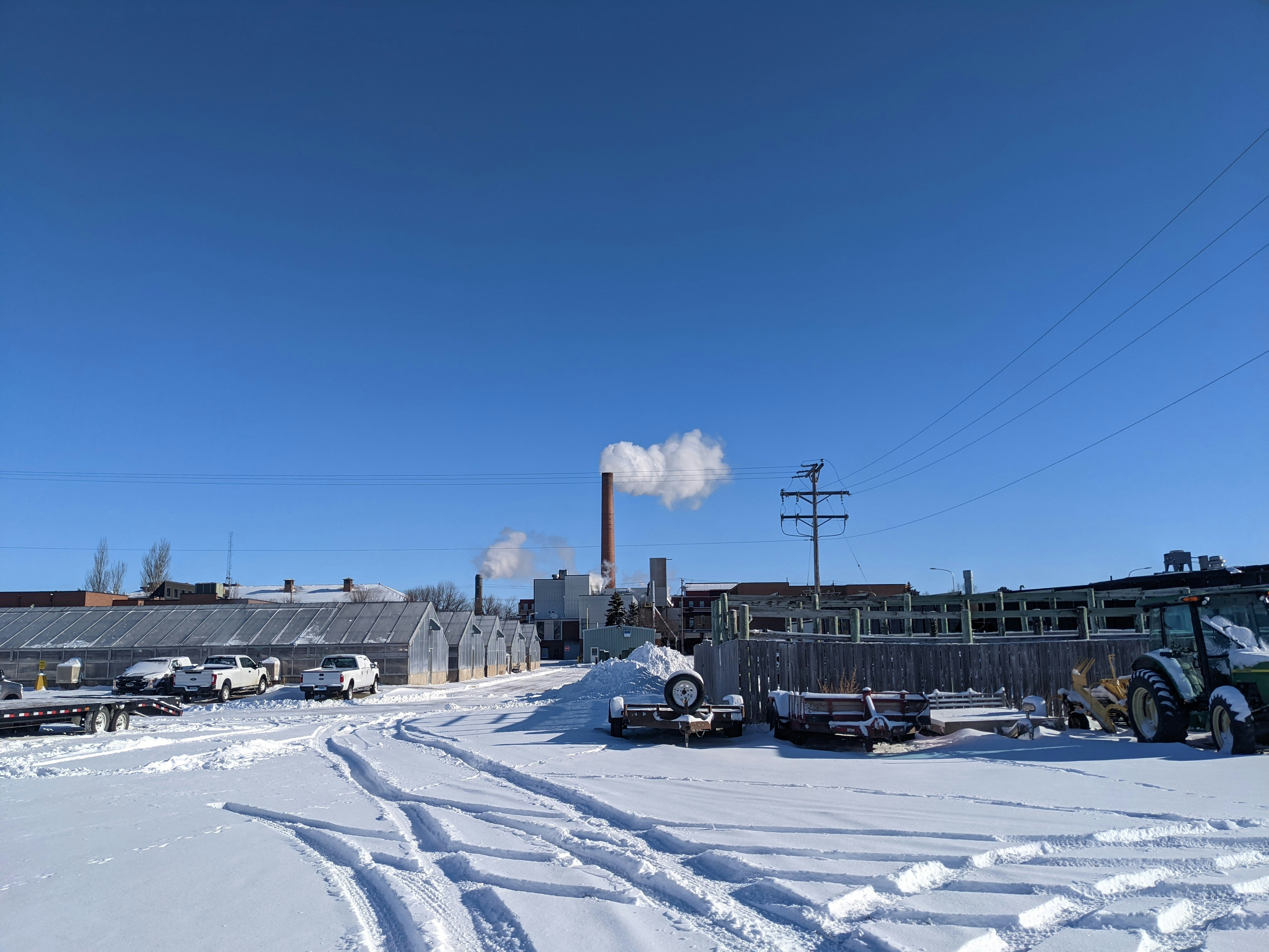 Winter industrial facility