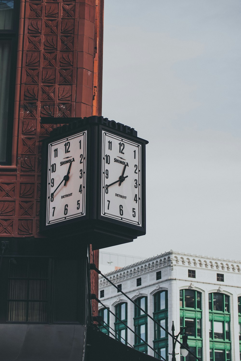 a clock on the side of a building