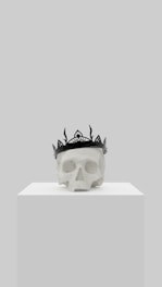 a skull with a crown on top of it