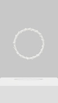 Minimalist floating chat widget on a clean website background.