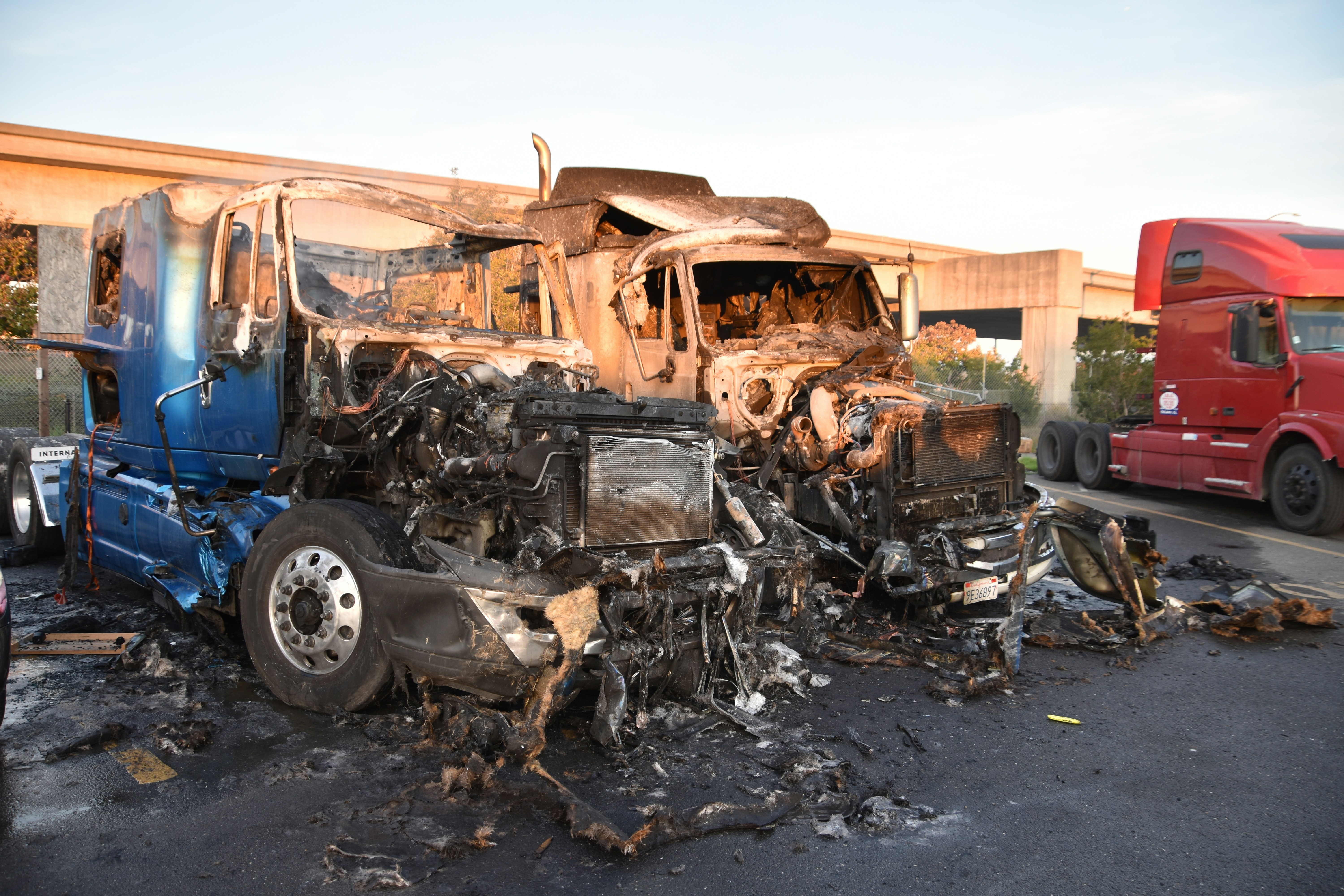 a truck that is sitting in the street