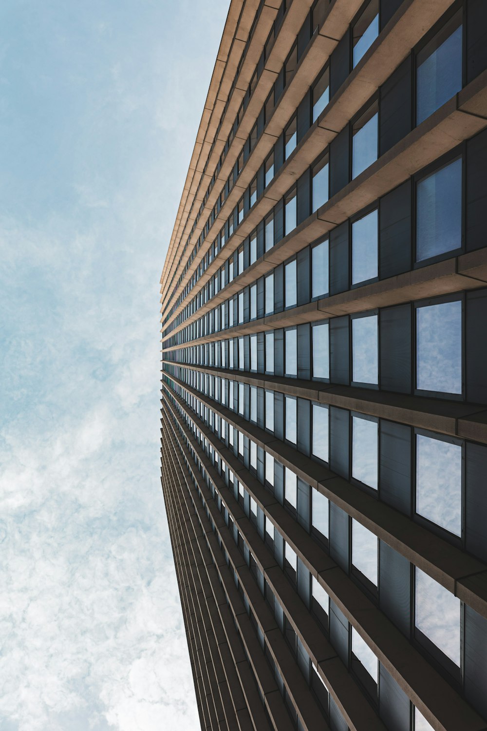 a very tall building with lots of windows