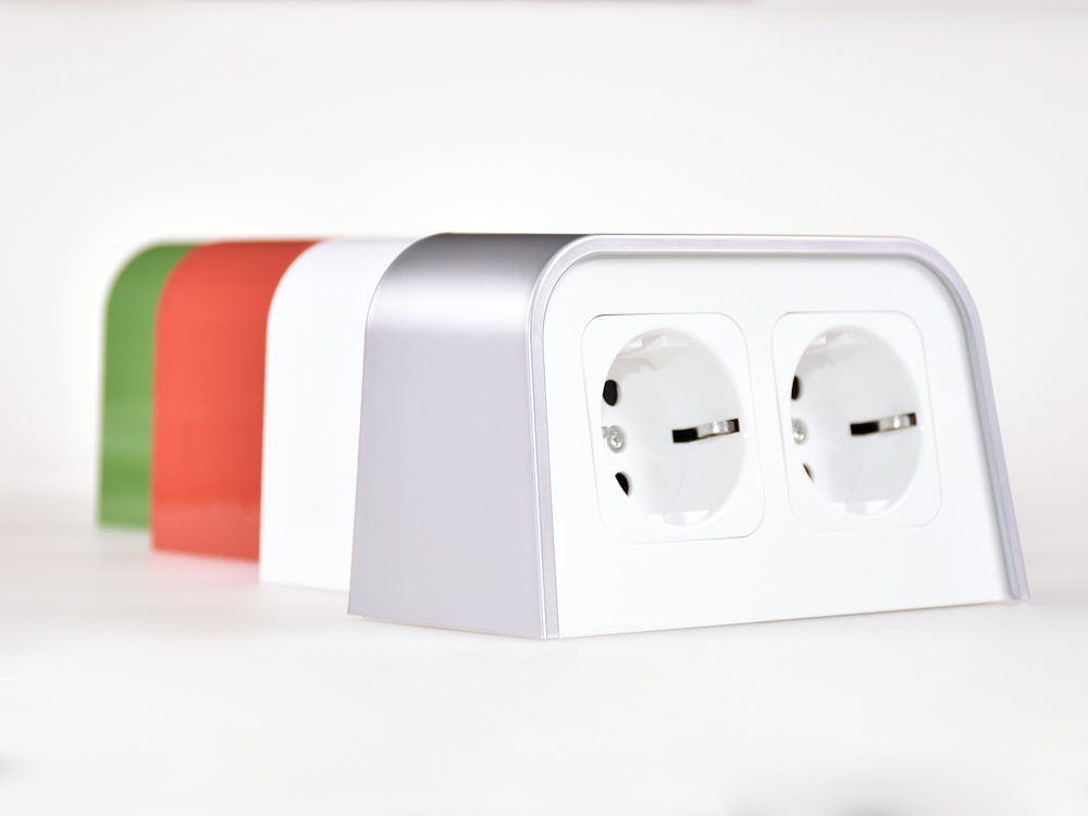 a couple of plugs that are sitting on a table