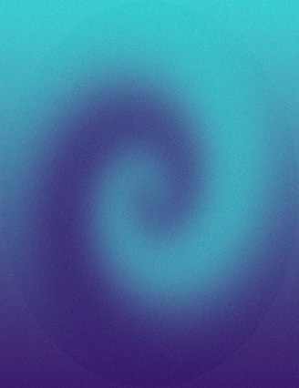a blurry image of a blue spiral