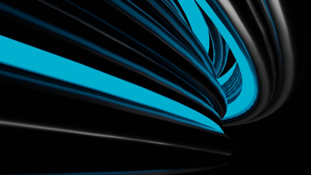 ein schwarz-blauer abstrakter Hintergrund mit Linien