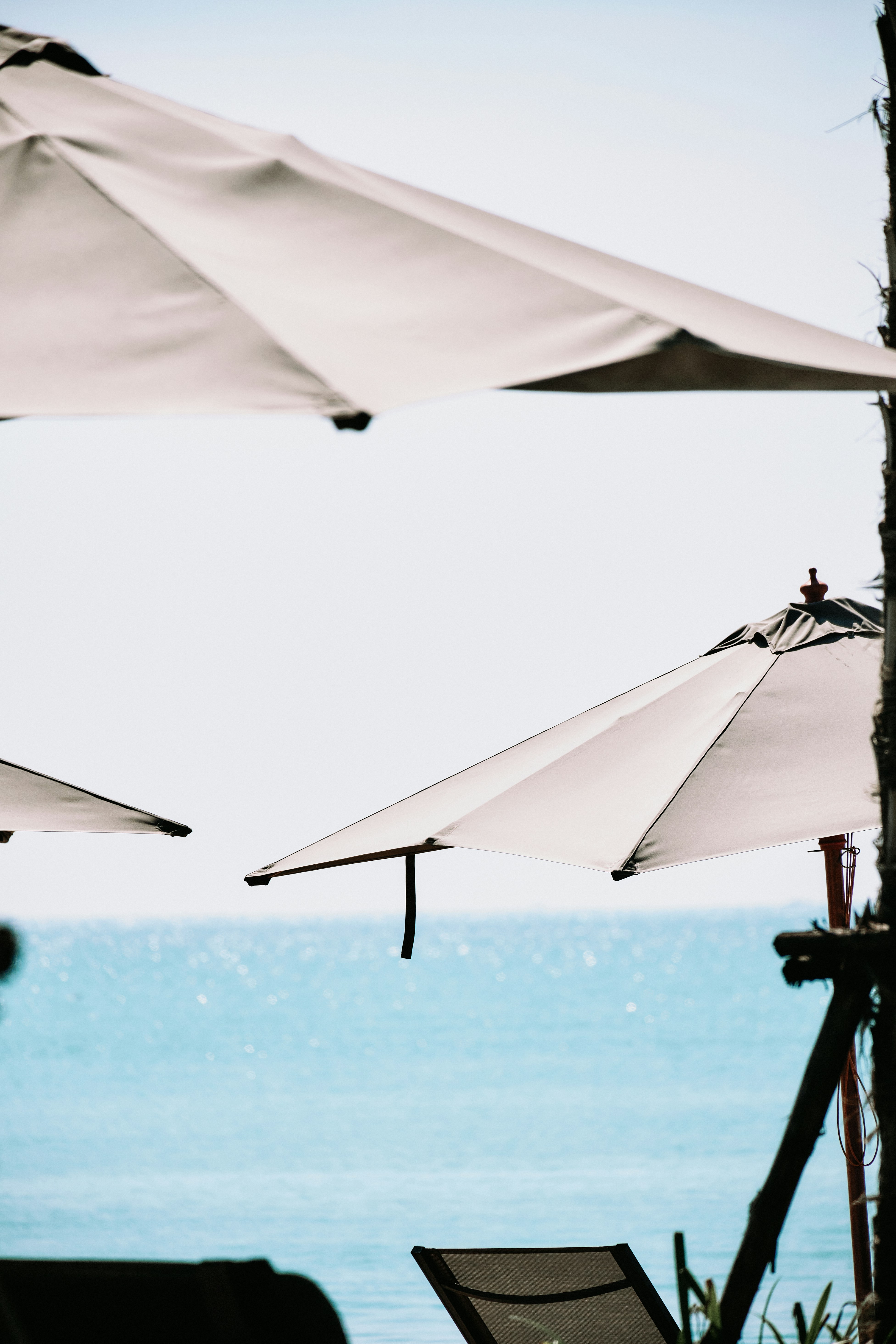 a couple of umbrellas sitting next to each other
