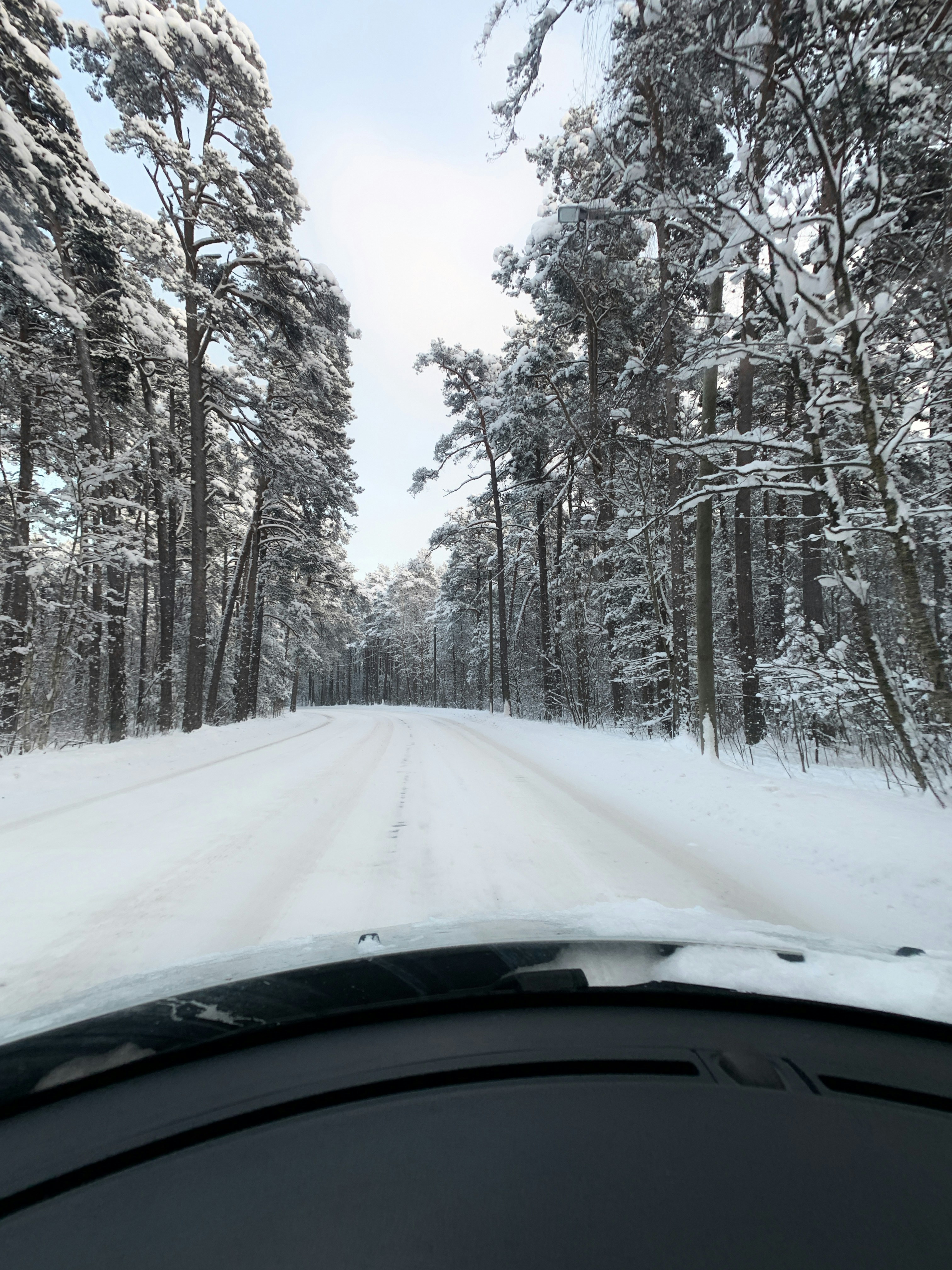 Driving through a Swedish countryside
