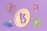 A 3D illustration featuring a large coin with a stylized symbol in the center surrounded by various floating icons. These include a letter T on a square background, an image icon, a play button, and a virtual reality headset. The background is a soft purple hue.