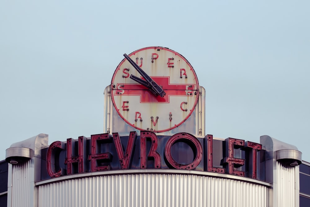 a large clock on top of a building
