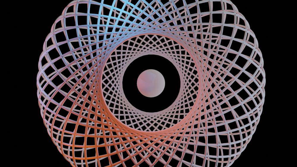 a computer generated image of a circular object